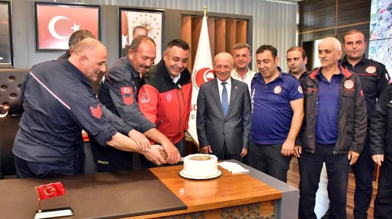 Gümüşhane Belediye Başkanı Vedat Soner Başer, İtfaiye Teşkilatının 310. Kuruluş