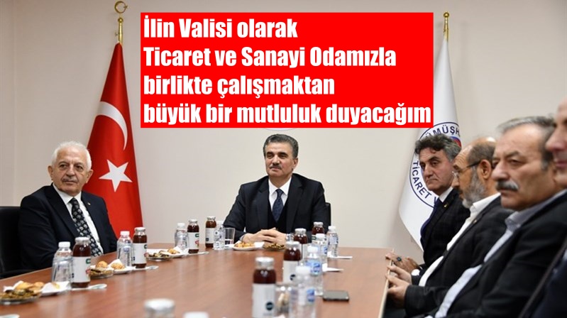 Gümüşhane Valisi Aydın Baruş, Gümüşhane Ticaret ve Sanayi Odasına (GTSO)