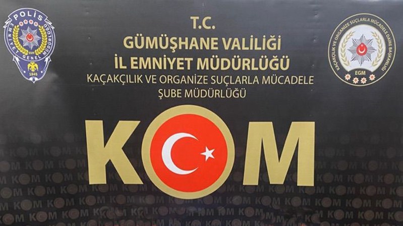 Şiran Cumhuriyet Başsavcılığı Koordinesinde, Gümüşhane İl Emniyet Müdürlüğü Kaçakçılık ve