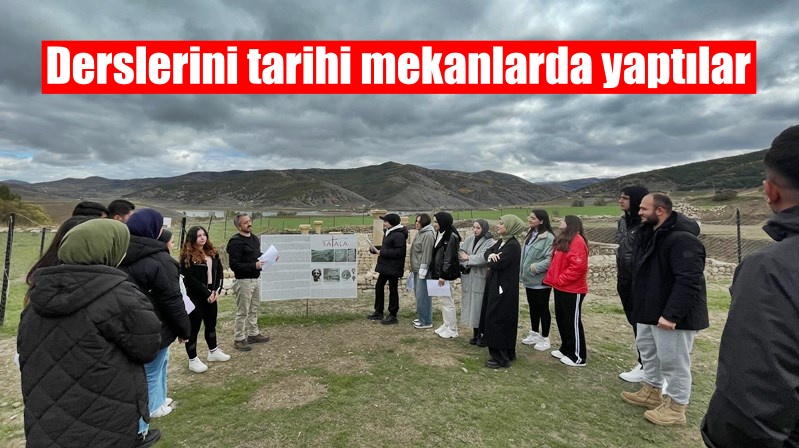 Gümüşhane Üniversitesi Turizm Fakültesi Turizm Rehberliği bölümü öğrencileri Mesleki Uygulama