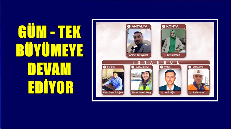 Gümüşhaneli Teknik Meslek Mensupları Derneği Olağan Genel Kurul sonrası teşkilat