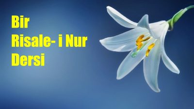 RİSALE-İ NUR KÜLLİYATI, LEM’ALAR KİTABI, 14. LEM’A BÖLÜMÜNDEN On Dördüncü