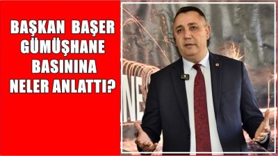 Gümüşhane Belediye Başkanı Vedat Soner Başer, 10 Ocak Çalışan Gazeteciler