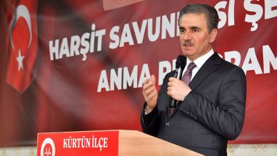 Harşit Savunması’nın 107.yıldönümü ve Kabaktepe Şehitleri için Kürtün ilçesinde düzenlenen