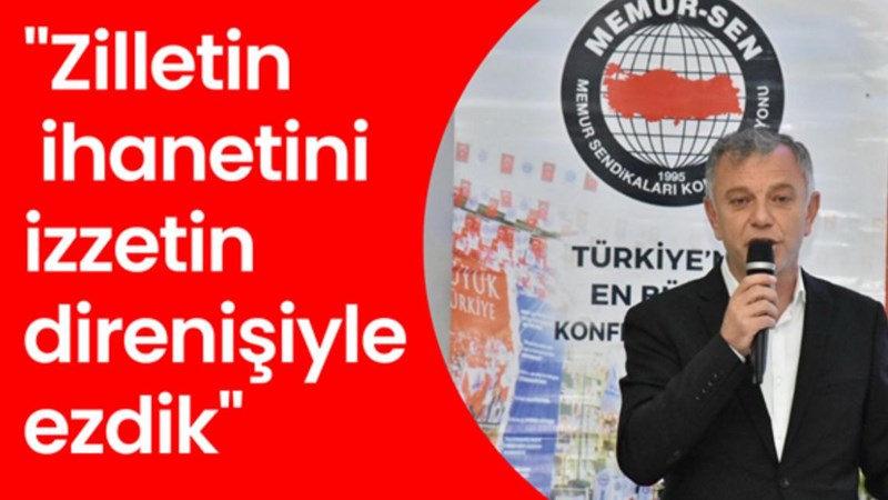 Eğitim-Bir-Sen Gümüşhane Şube Başkanı Ergin Aslan, 28 Şubat postmodern darbesinin