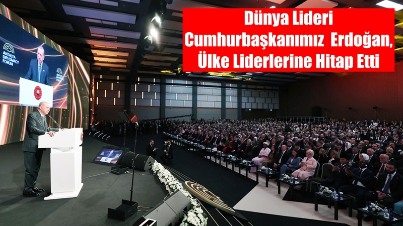 Cumhurbaşkanı Recep Tayyip Erdoğan, “Ayrışan Dünyada Diplomasiyi Sahiplenmek” ana temasıyla