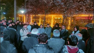 Filistin Alimler Birliğinin çağrısı yoğun kar yağışı altındaki Gümüşhane’de karşılık