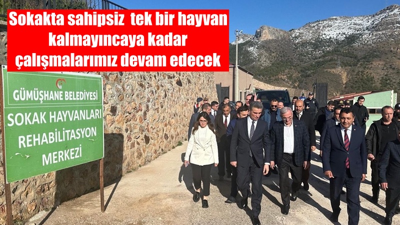 Gümüşhane ziyaretinde konuşan İçişleri Bakan Yardımcısı Münir Karaloğlu, “Sokakta sahipsiz