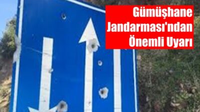 Gümüşhane Jandarması, trafik işaret ve bilgi levhalarının korunması konusunda bir