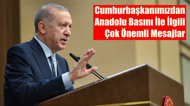 Cumhurbaşkanı Recep Tayyip Erdoğan, Cumhurbaşkanlığı Külliyesinde düzenlenen 10. Anadolu Medya