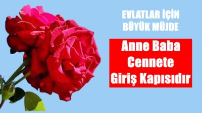 Peygamber Efendimiz Hz. Muhammed (s.a.v) buyuruyor: “Anne baba, kişinin cennete