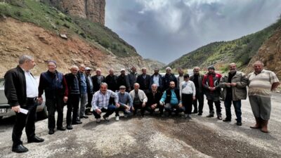 Gümüşhane’de 8 köy muhtarı, Aşkale Çimento Fabrikası’nın faaliyetlerinin çevre ve