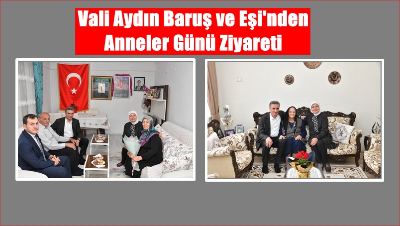 Gümüşhane Valisi Aydın Baruş ve eşi Nagihan Baruş, Anneler Günü