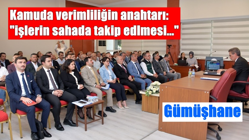 Gümüşhane’de 2025 yılının üçüncü İl Koordinasyon Kurulu Toplantısı Vali Aydın