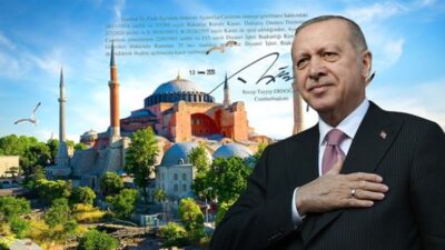 İstanbul’un fethinin sembolü olan Ayasofya’nın 86 yıllık bir aradan sonra