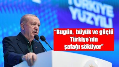 Cumhurbaşkanı ve AK Parti Genel Başkanı Recep Tayyip Erdoğan, Kızılcahamam’da
