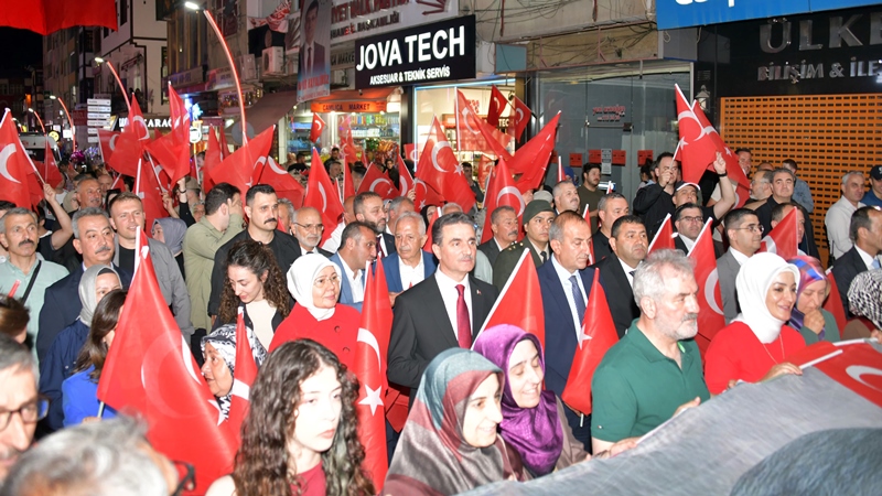 Gümüşhane’de, 15 Temmuz Demokrasi ve Millî Birlik Günü’nün 9. yıl
