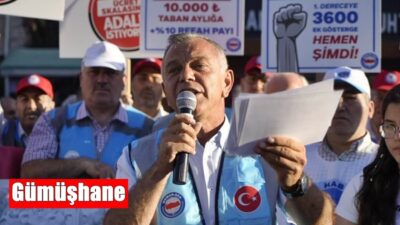 Memur-Sen Konfederasyonu Gümüşhane İl Temsilciliği, toplu sözleşme görüşmelerinde hükümetin sunduğu