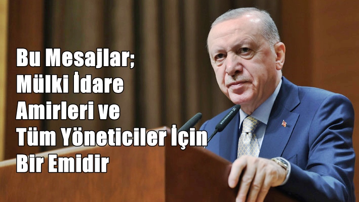 Cumhurbaşkanı Recep Tayyip Erdoğan, Cumhurbaşkanlığı Külliyesi’nde düzenlenen 110. Dönem Kaymakamlar