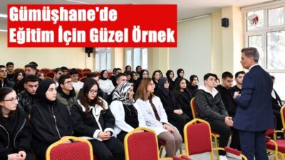 Mareşal Çakmak Sosyal Bilimler Lisesi’ni ziyaret eden Gümüşhane Valisi Aydın