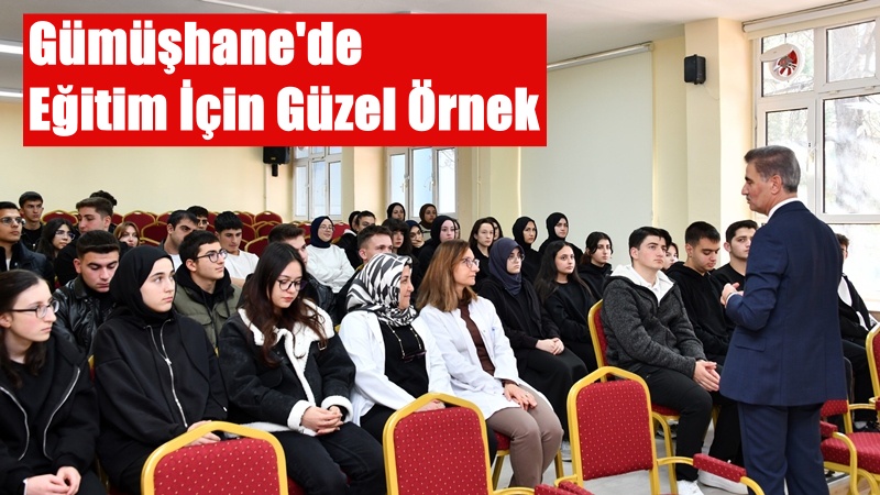 Mareşal Çakmak Sosyal Bilimler Lisesi’ni ziyaret eden Gümüşhane Valisi Aydın