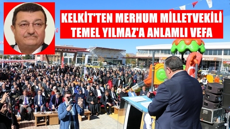 Gümüşhane’nin ilk millet bahçesi olan Kelkit ilçesindeki 15 bin metrekarelik