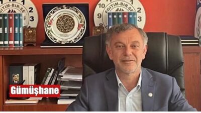 Eğitim-Bir-Sen Gümüşhane Şube Başkanı Ergin Aslan 24 Kasım Öğretmenler Günü