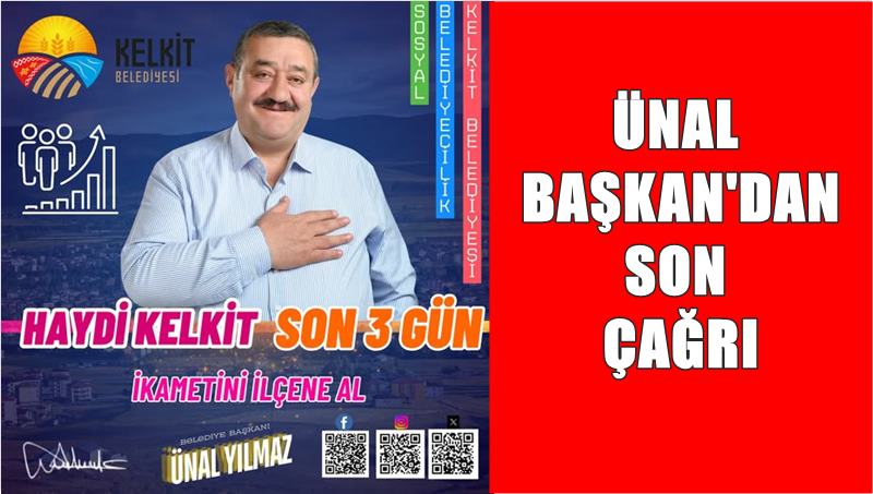 ÜNAL BAŞKAN DİYOR Kİ: