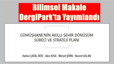 “Çevre Şehir ve İklim Dergisi”nin 01.12.2025 tarihinde DergiPark üzerinden yayımlanan