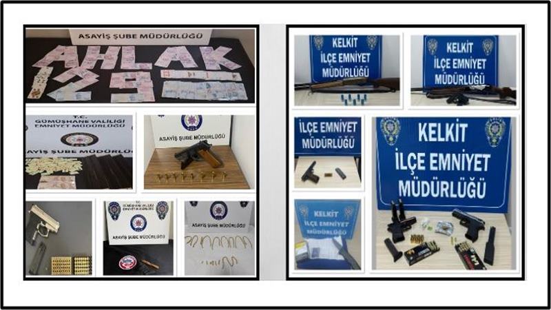 Gümüşhane Valiliği;  İl Emniyet Müdürlüğü’nün 2025 yılı Asayiş şube faaliyetlerini