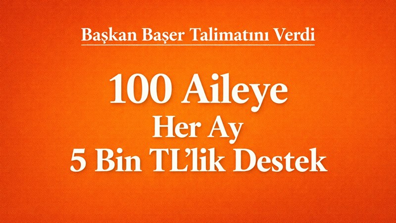Gümüşhane Belediyesi, kent genelinde belirlenen 100 ihtiyaç sahibi aileye her