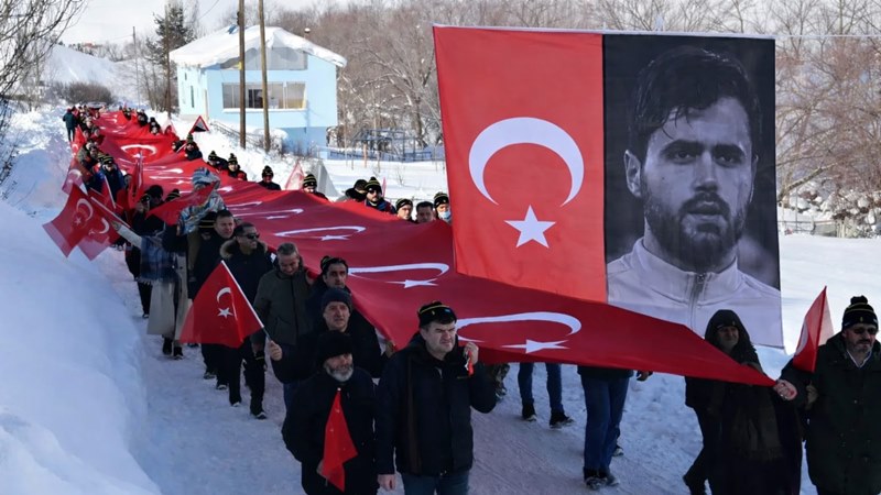 Gümüşhane’de bu yıl 33’üncüsü düzenlenen geleneksel Kar Voleybolu Şenliği, Gümüşhaneli
