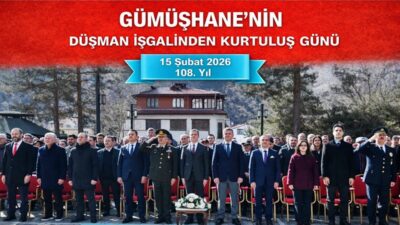 Gümüşhane’nin düşman işgalinden kurtuluşunun 108. yıl dönümü, düzenlenen anma ve