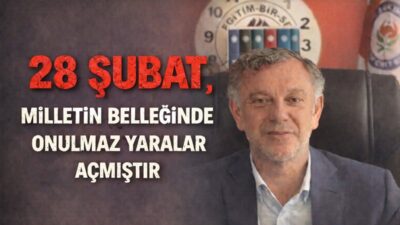 Eğitim-Bir-Sen Gümüşhane İl Başkanı ve Memur-Sen Gümüşhane İl Temsilcisi Ergin