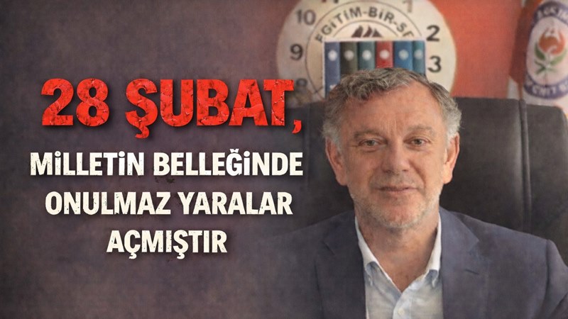 Eğitim-Bir-Sen Gümüşhane İl Başkanı ve Memur-Sen Gümüşhane İl Temsilcisi Ergin