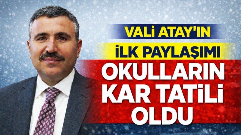 Olumsuz hava şartları nedeniyle Gümüşhane il genelinde Milli Eğitim Bakanlığı’na