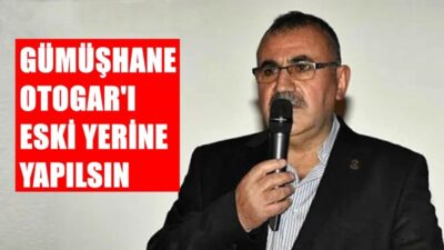 Yeniden Refah Partisi Gümüşhane İl Başkanı Ziya Nas, Otogar Projesi