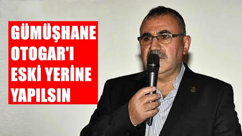 Yeniden Refah Partisi Gümüşhane İl Başkanı Ziya Nas, Otogar Projesi