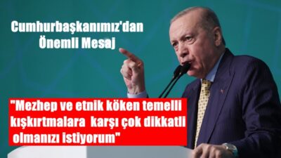 Cumhurbaşkanı Erdoğan: “Sizlerden de İran’a saldırılarla eş zamanlı olarak köpürtülen