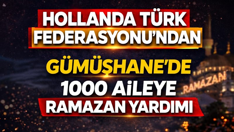 Hollanda Türk Federasyonunun Ramazan ayı dolayısıyla başlattığı yardım kampanyası kapsamında