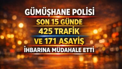 Gümüşhane İl Emniyet Müdürlüğü ekipleri tarafından il genelinde gerçekleştirilen rutin,