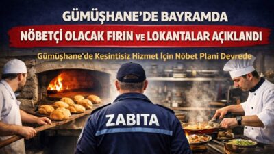 Gümüşhane’de Ramazan Bayramı öncesi hazırlıklar tamamlanırken, bayram süresince vatandaşların ekmek