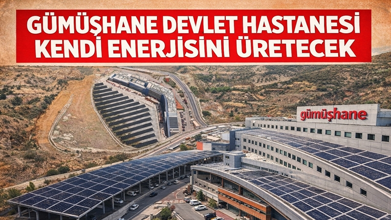 Gümüşhane Devlet Hastanesi Çatı + Otopark Tipi GES Tesisi Çevresel