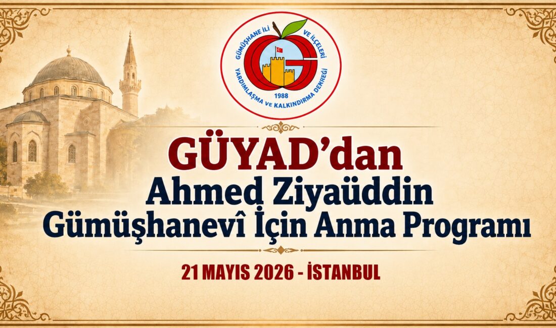 İstanbul’da kurulu bulunan Gümüşhane İli ve İlçeleri Yardımlaşma ve Kalkındırma