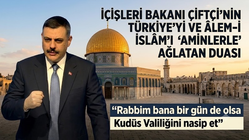 Bakan Çiftçi: “Benim valiyken bir niyazım vardı. Cenab-ı Hak’tan bir