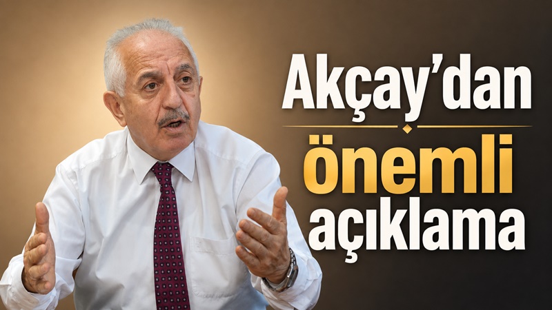 Gümüşhane Ticaret ve Sanayi Odası (GTSO) Başkanı İsmail Akçay, yaptığı