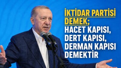 Cumhurbaşkanı ve AK Parti Genel Başkanı Recep Tayyip Erdoğan ve