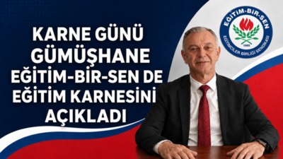 Eğitim-Bir-Sen Gümüşhane İl Başkanı ve Mermur-Sen Gümüşhane İl Temsilcisi Ergin