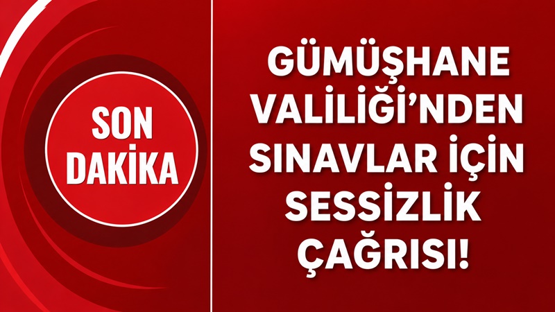 Gümüşhane Valiliği Basın ve Halkla İlişkiler Müdürlüğü bugün yaptığı yazılı