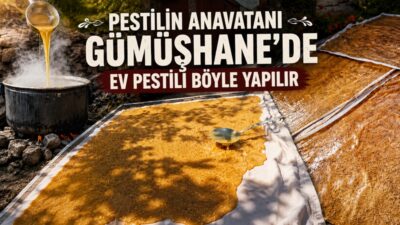 Dutları ile meşhur Gümüşhane’de tarihi “DUT PESTİLİ YAPMA” geleneği devam